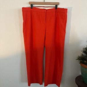 JCrew orange crepe pants size 20
